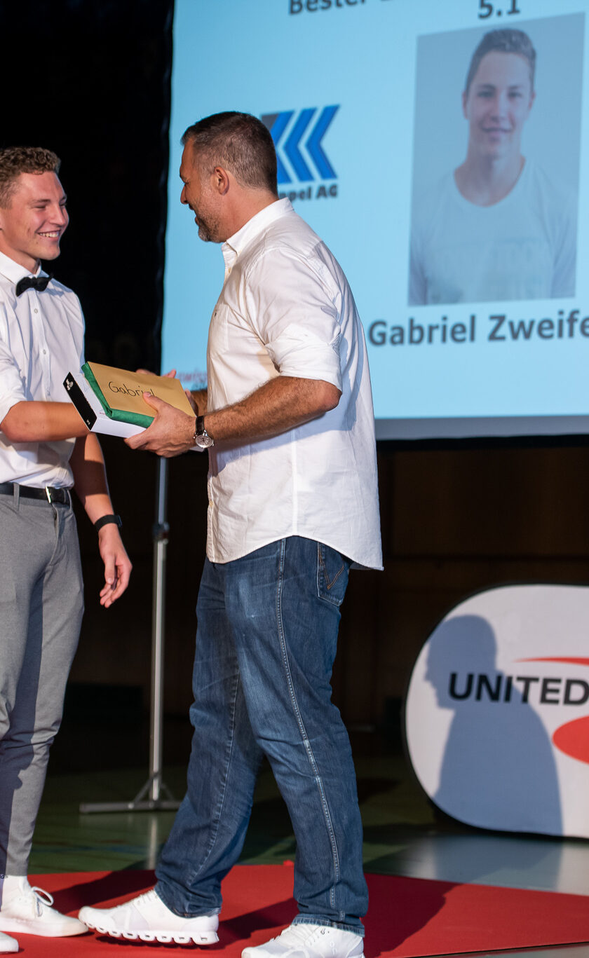 Gratulation zum erfolgreichen Lehrabschluss.
